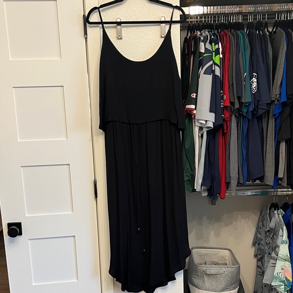 City Chic Black Asymmetrical Dress